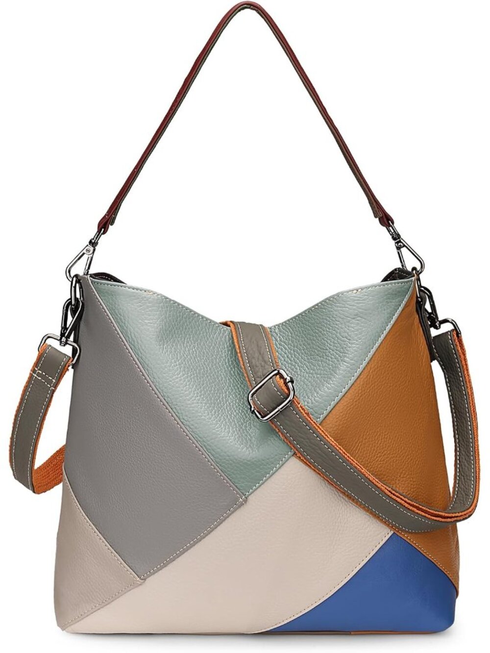 Women's Real Leather Shoulder Bags Hobo Handbag Purse Crossbody Bag